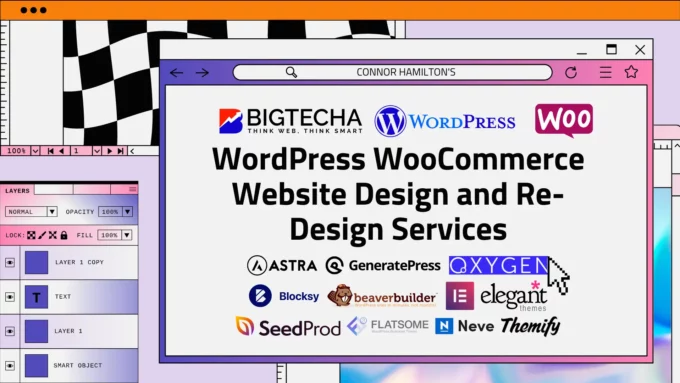 Custom WordPress and WooCommerce New Website or Existing Website Design and Re-Design Services